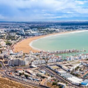 Az Agadir Kasbah dombja és kilátása a városra